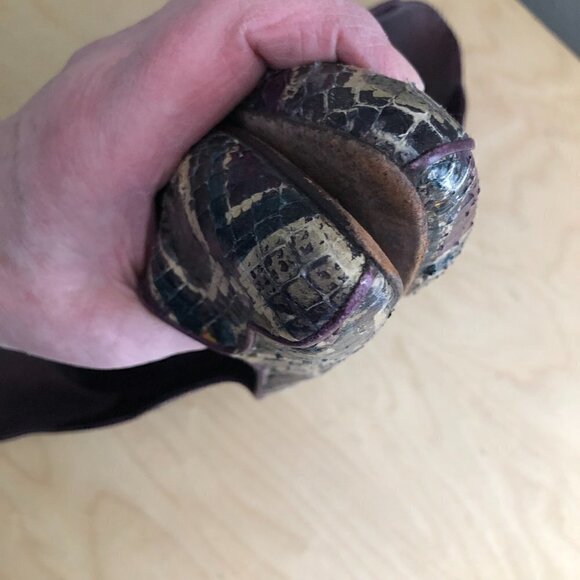 Vintage STUART WEITZMAN for MR. SEYMOUR Snakeskin Pointed Toe Pumps Office Siren - Picture 7 of 12